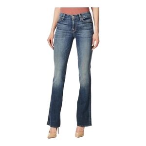 7 For All Mankind blue high waist bootcut jeans 28